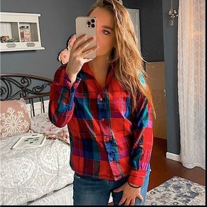 NWOT Pendleton red and blue flannel